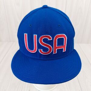 New Era 9Fifty USA Hat Cap American Flag‎ Blue Embroidered Adjustable Snapback